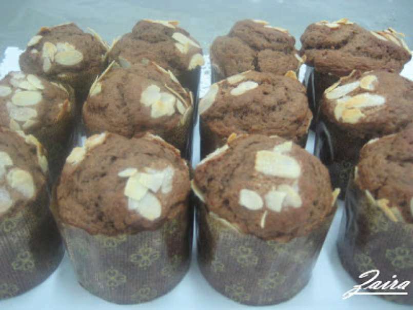 Muffins de chocolate y almendras - foto 2