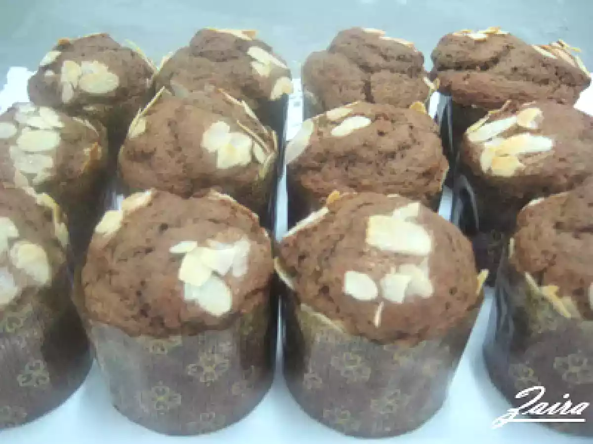 Muffins de chocolate y almendras - foto 2