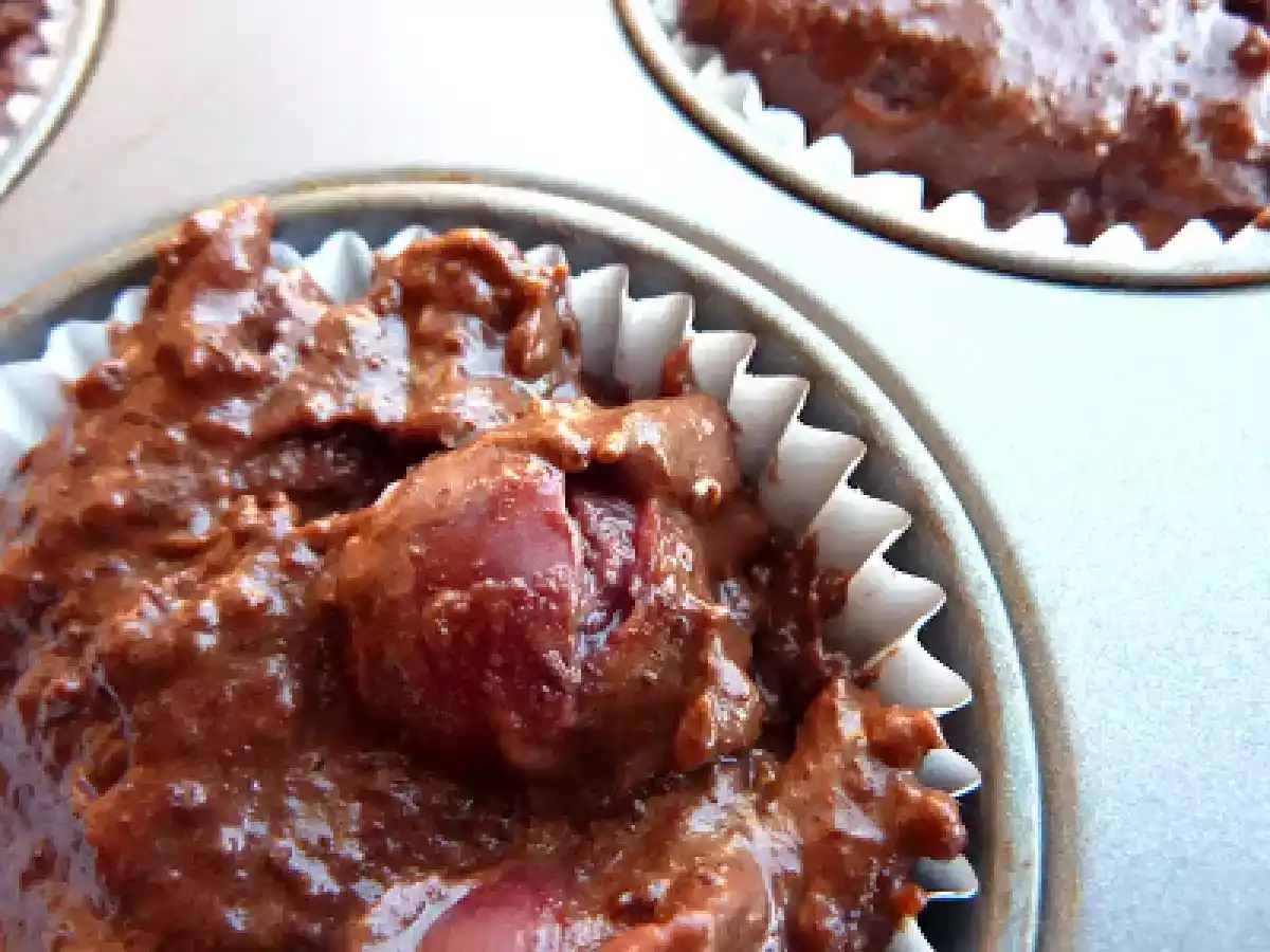 Muffins de chocolate y cerezas - foto 3