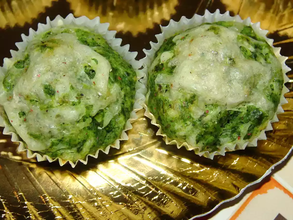 MUFFINS DE ESPINACAS Y PARMESANO