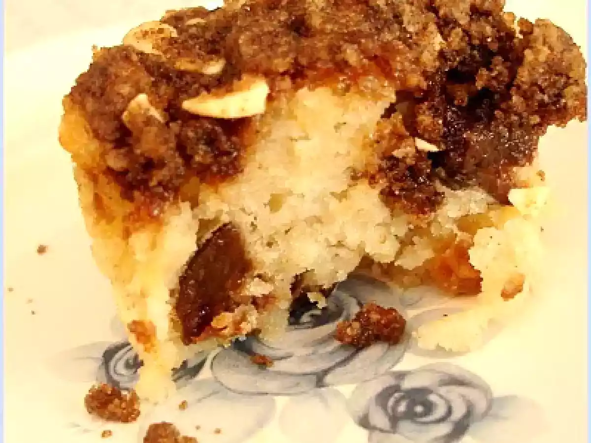 MUFFINS DE MANZANA CON CRUMBLE DE ALMENDRAS