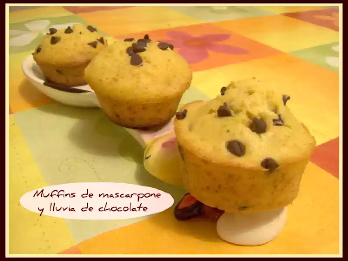 MUFFINS DE MASCARPONE Y LLUVIA DE CHOCOLATE - foto 3