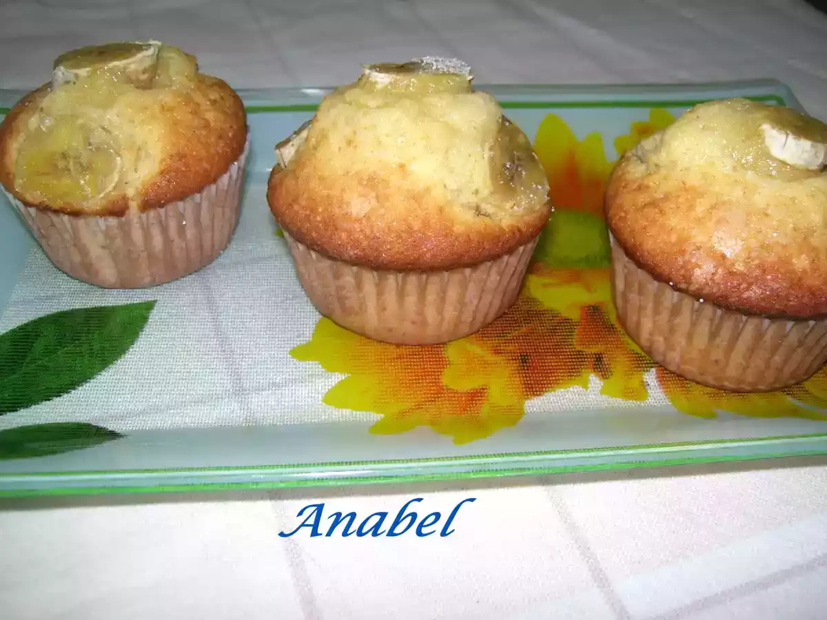 MUFFINS DE MIEL CON PLATANO