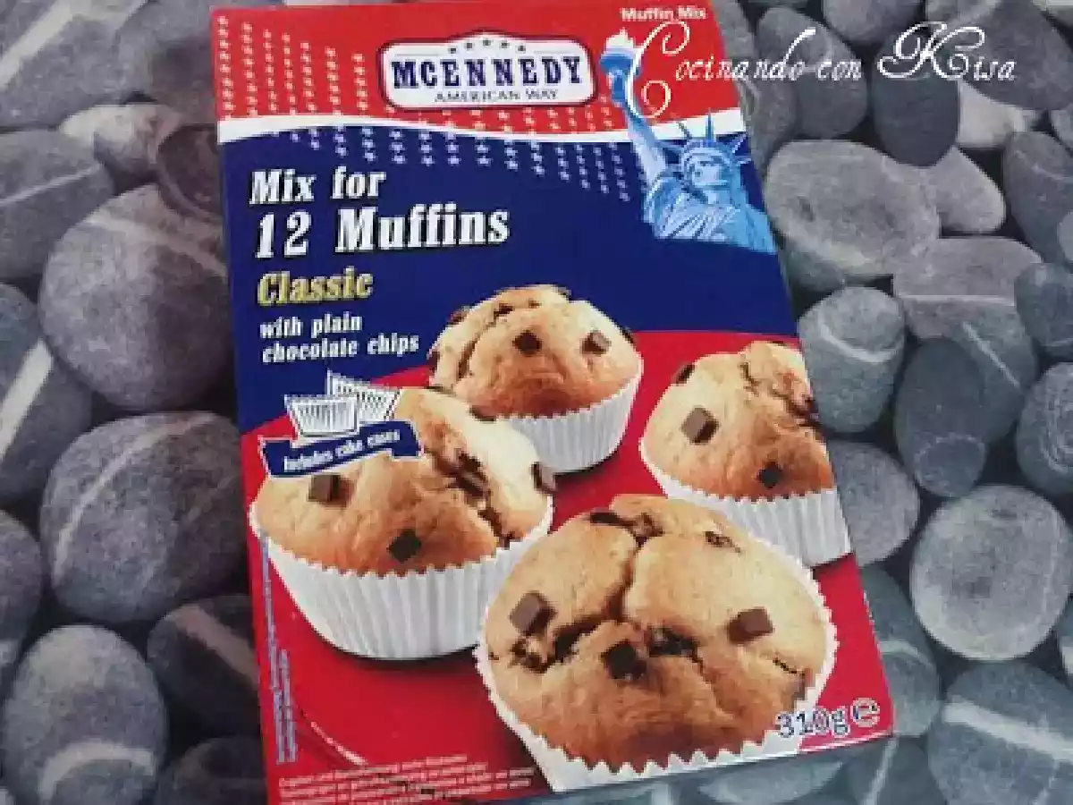 Muffins de pepitas de chocolate del lidl( batidora y horno tradicional) - foto 4