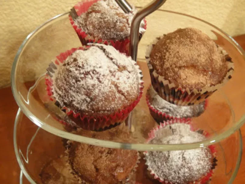Muffins de peras caramelizadas con toque de canela - foto 2