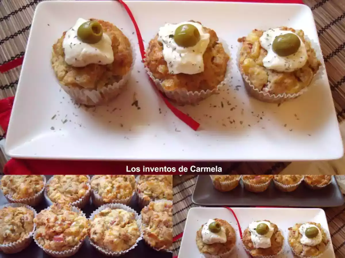 Muffins griegos de queso y berenjena - foto 3