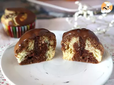 Muffins marmolados, chocolate y vainilla - foto 2