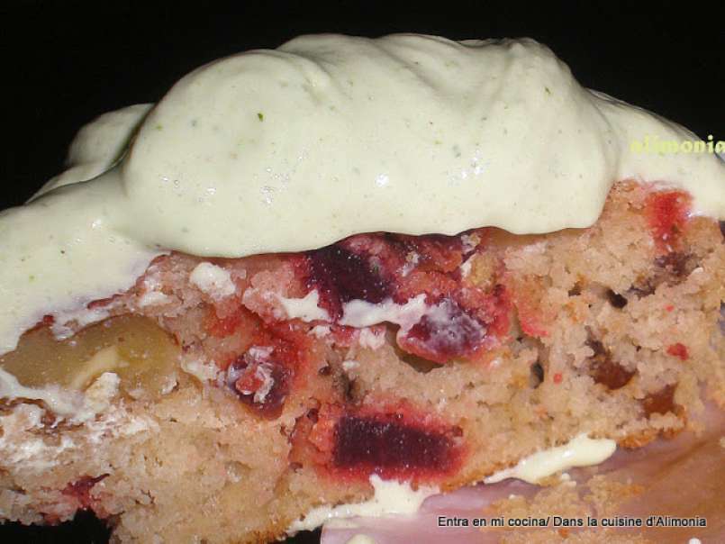 Muffins remolacha-crema de queso - muffins betteraves rouges- crème au fromage, foto 2
