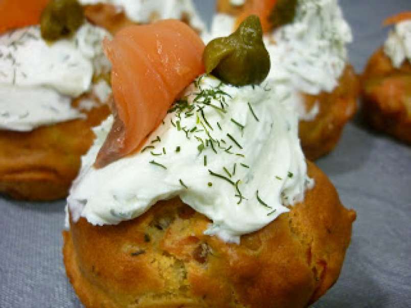 Muffins salados de salmón y eneldo para el concurso de Objetivo Cupcake, foto 1