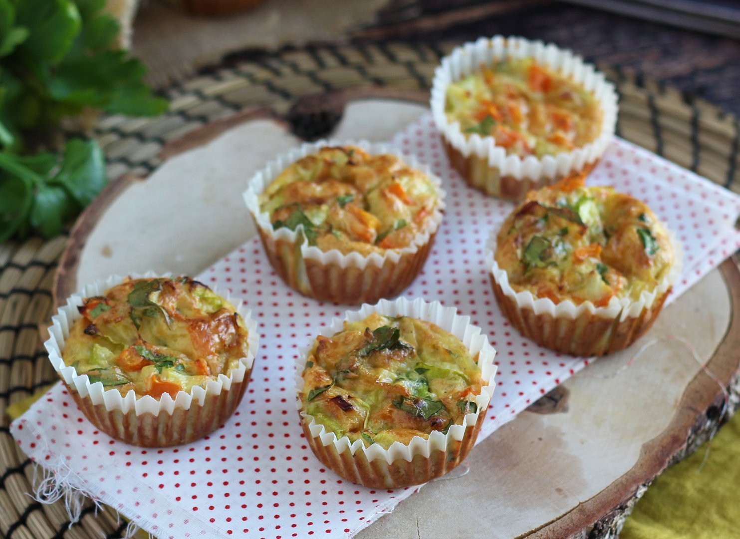 Muffins salados de verduras Receta Petitchef