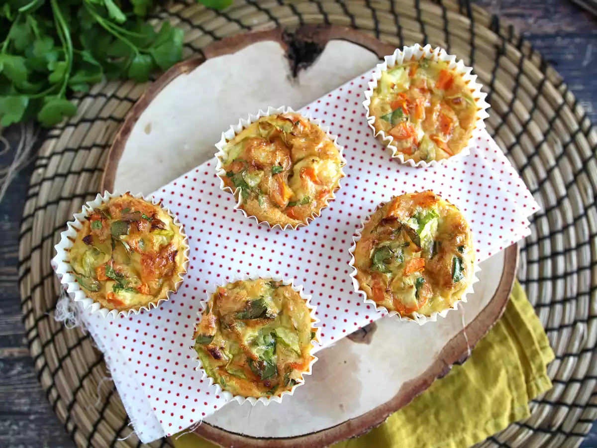 Muffins salados de verduras - foto 2