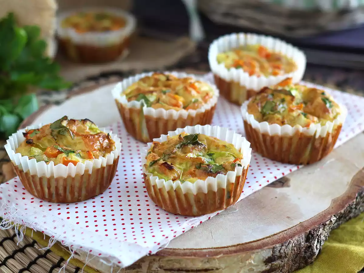 Muffins salados de verduras - foto 3