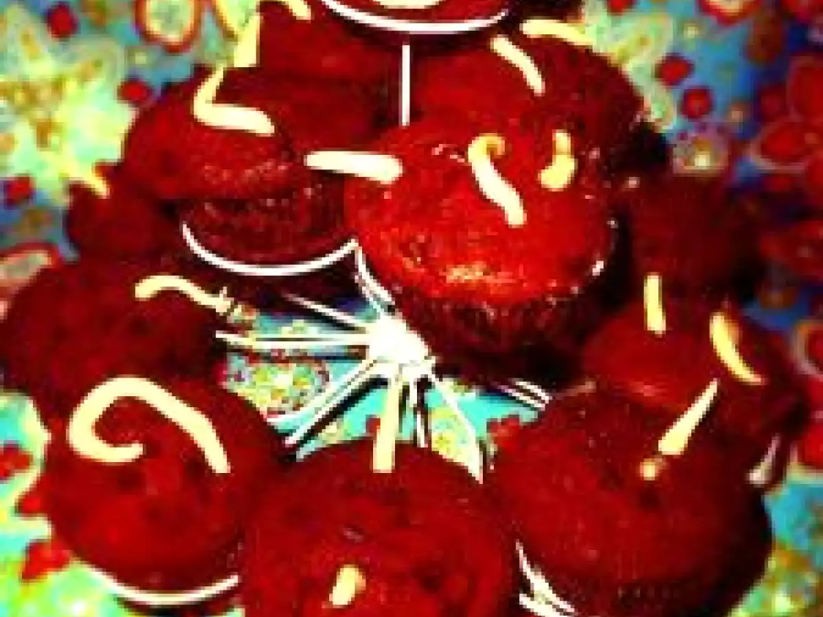 Muffins tipo Starbucks con gusanos de mazapàn - foto 2