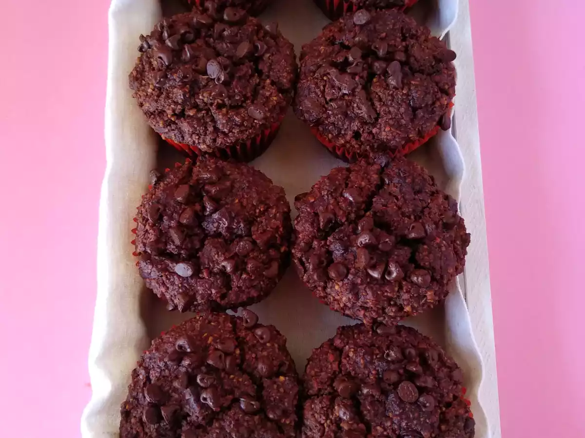 Muffins veganos de chocolate y avellanas - foto 4
