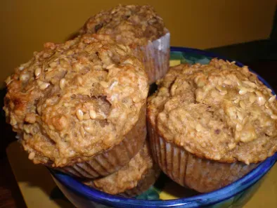 Muffins veganos de mantequilla de cacahuete y plátano, foto 2