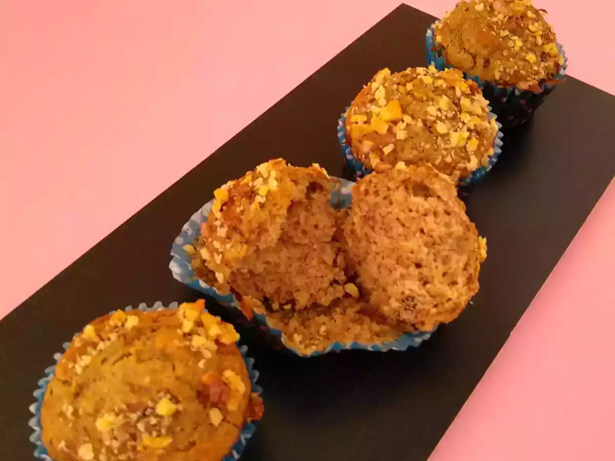 Muffins veganos de plátano, nueces y dátiles - foto 2