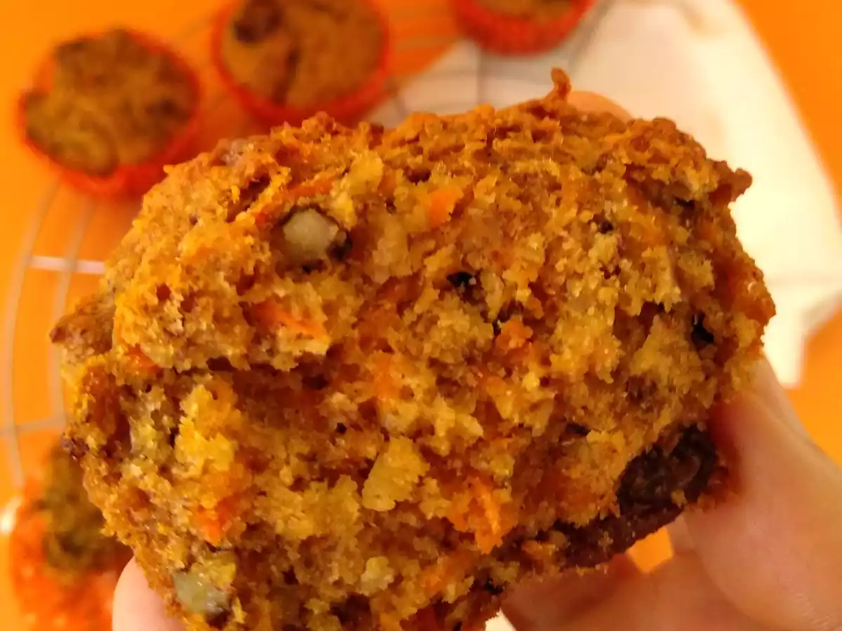 MUFFINS VEGANOS DE PLÁTANO Y ZANAHORIAS - foto 5