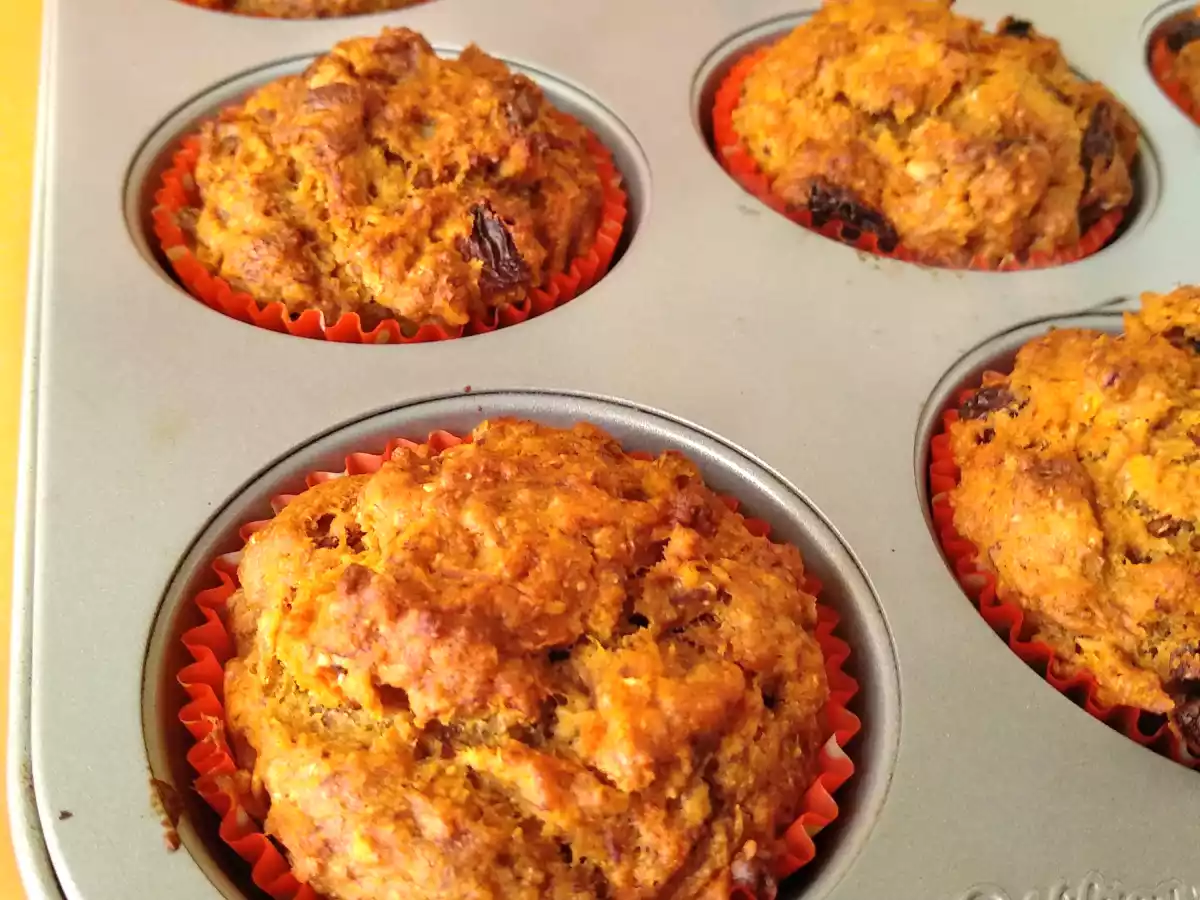 MUFFINS VEGANOS DE PLÁTANO Y ZANAHORIAS - foto 7