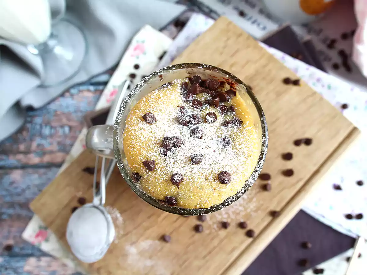 Mug cake al microondas en 5 minutos - foto 3