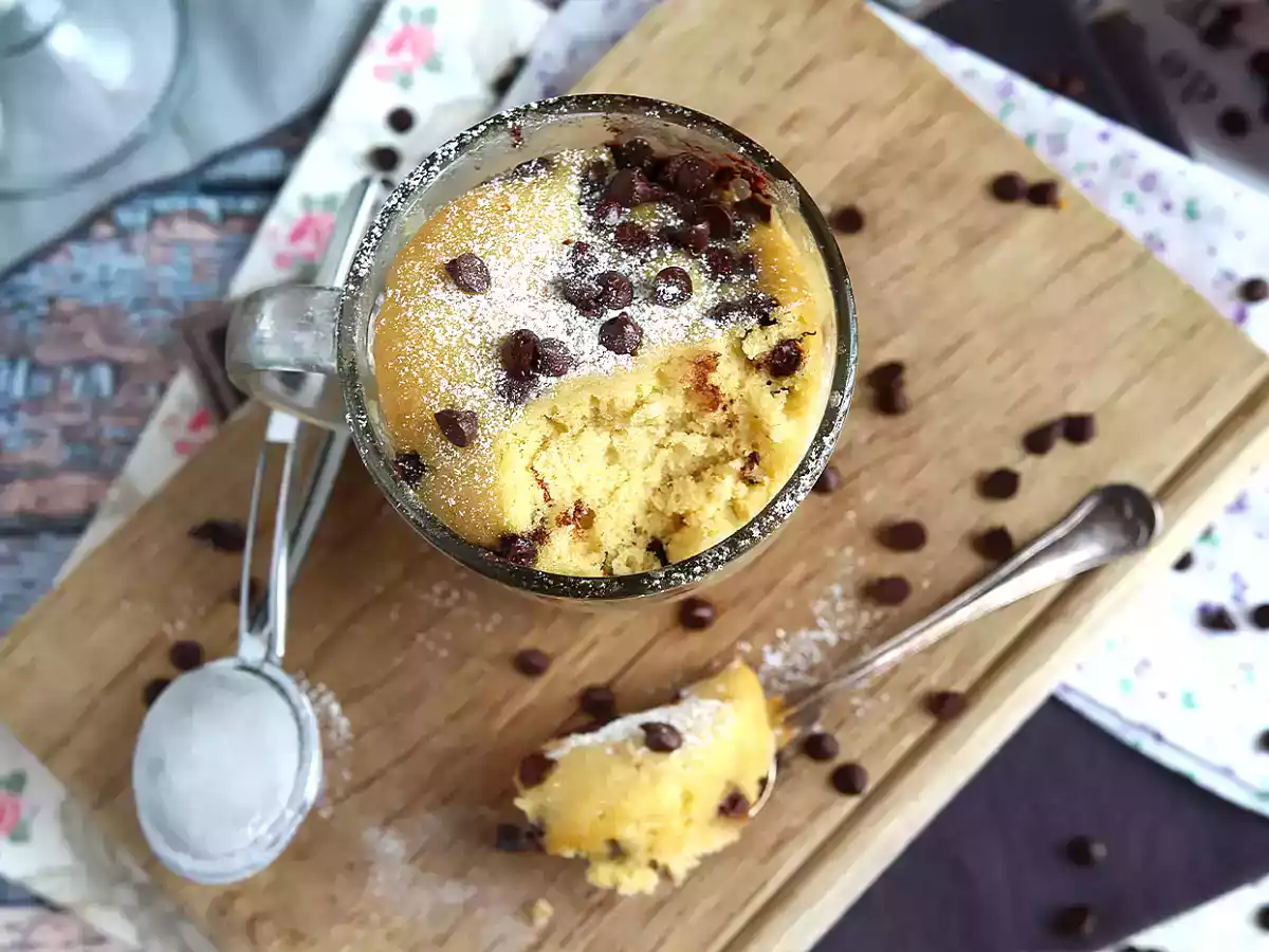 Mug cake al microondas en 5 minutos - foto 6