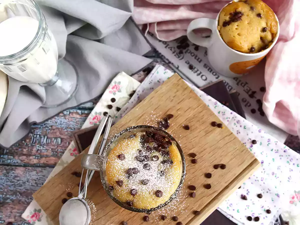 Mug cake al microondas en 5 minutos - foto 7