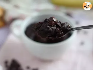 Mug cake chocolate y mantequilla de cacahuete al microondas en 1 min - foto 3