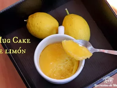Mug cake de limón al microondas