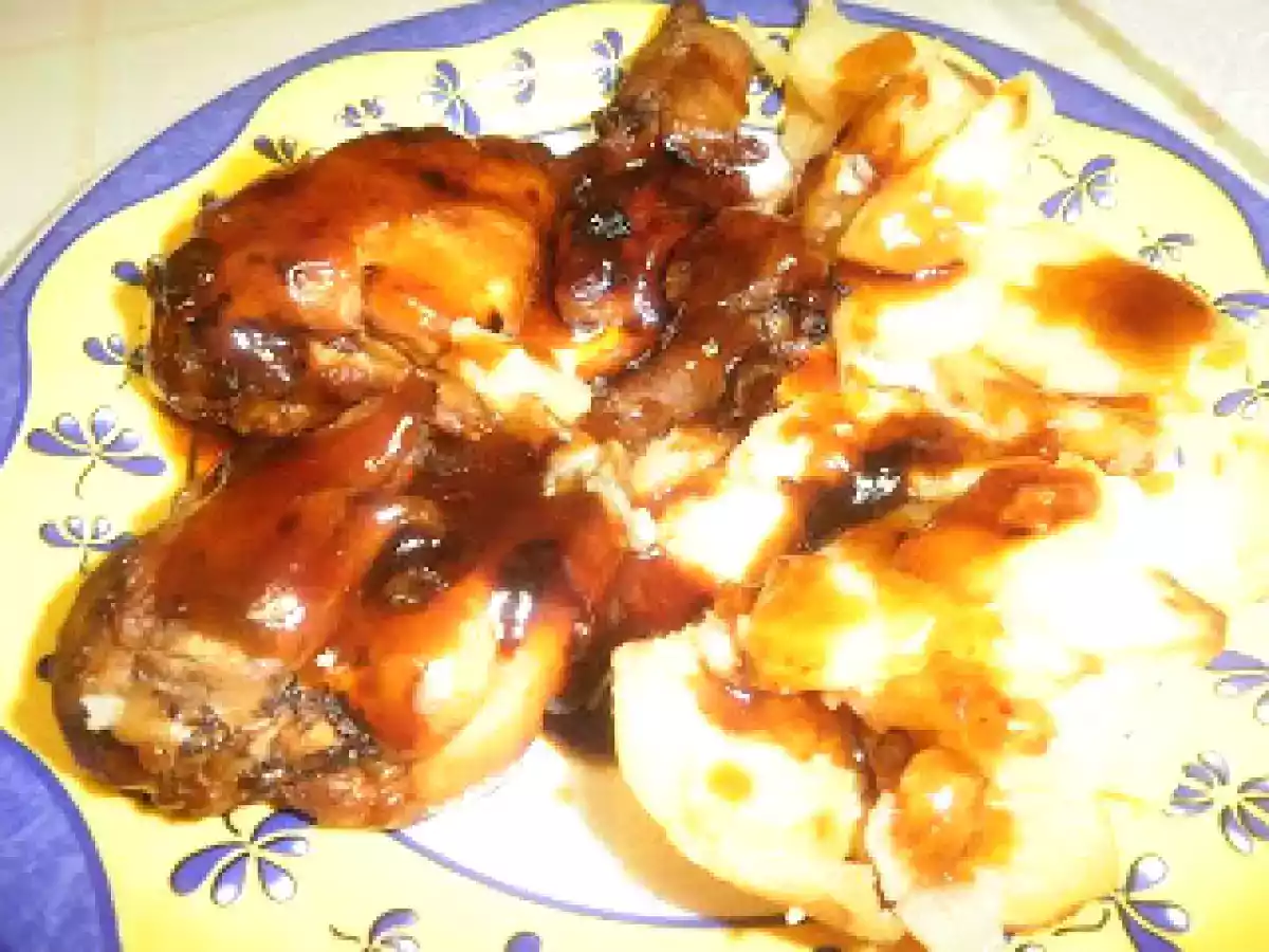 MUSLITOS DE POLLO EN SALSA BARBACOA-NARANJA FC - foto 2