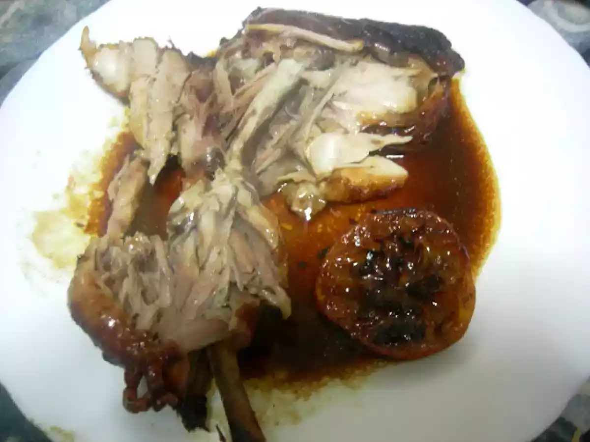 Muslos con salsa de mandarina y vino tinto - foto 2