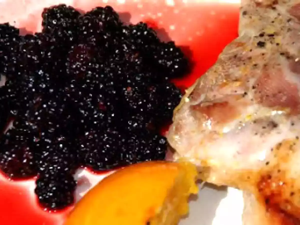 Muslos de pato con salsa de moras