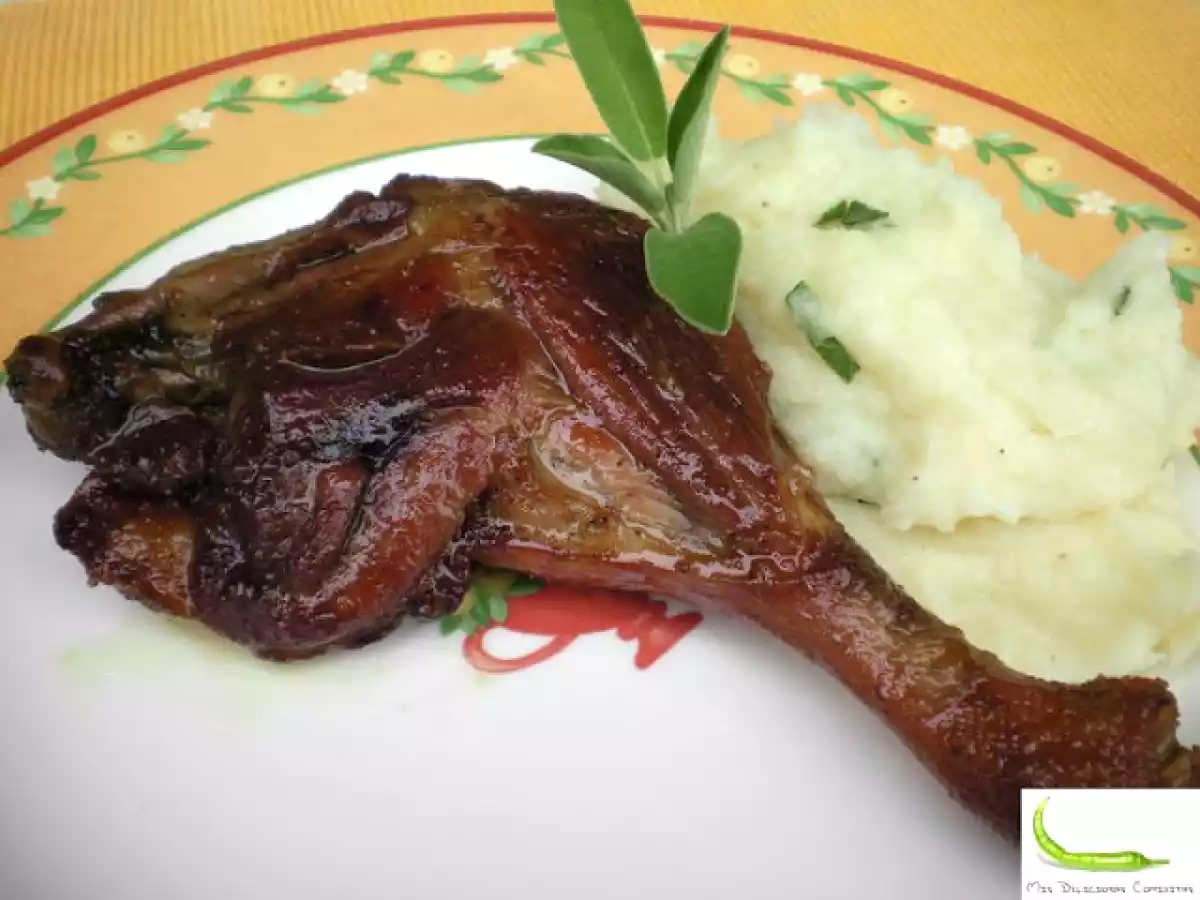 Muslos de pato confitados a la salvia y miel - foto 2