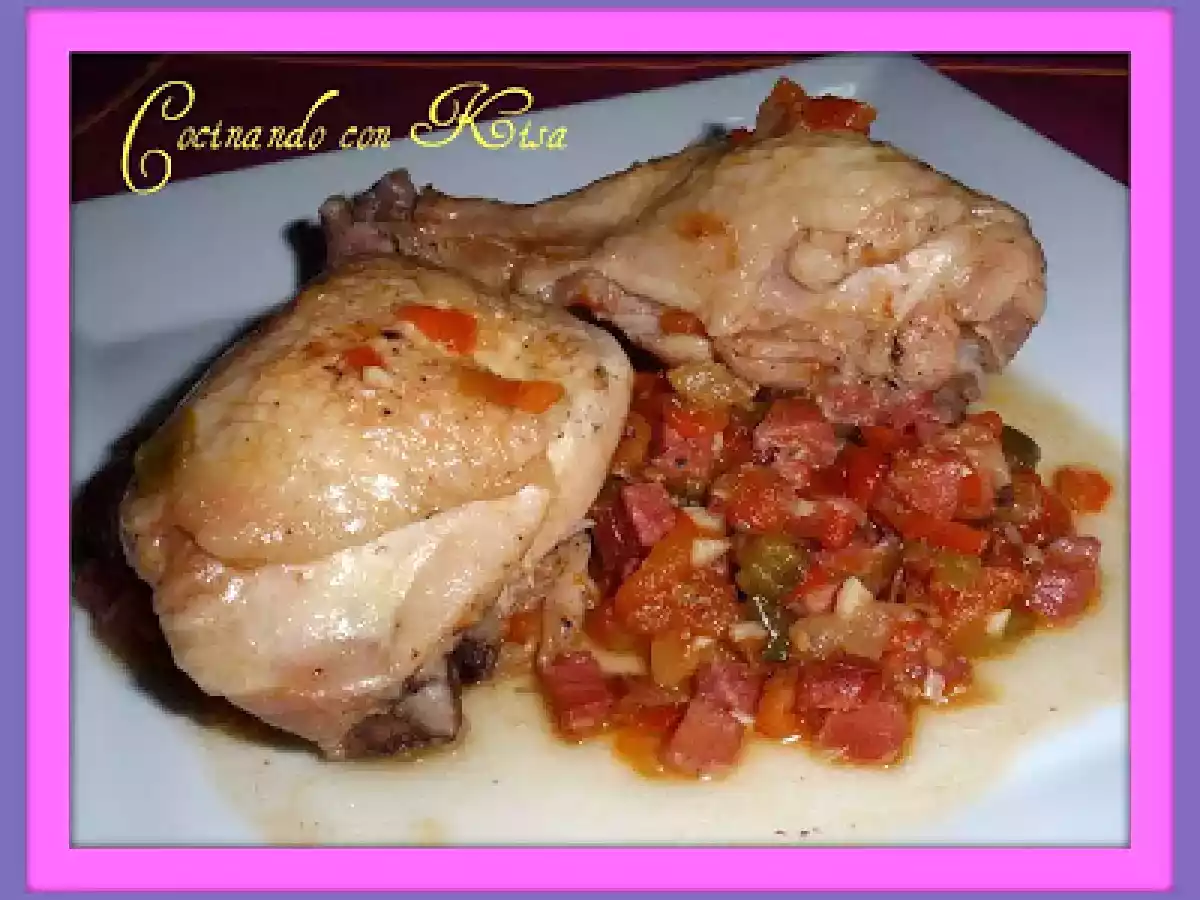 Muslos de Pollo al Chilindron (fussioncook)