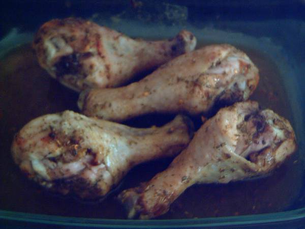 Muslos de pollo al horno con especias