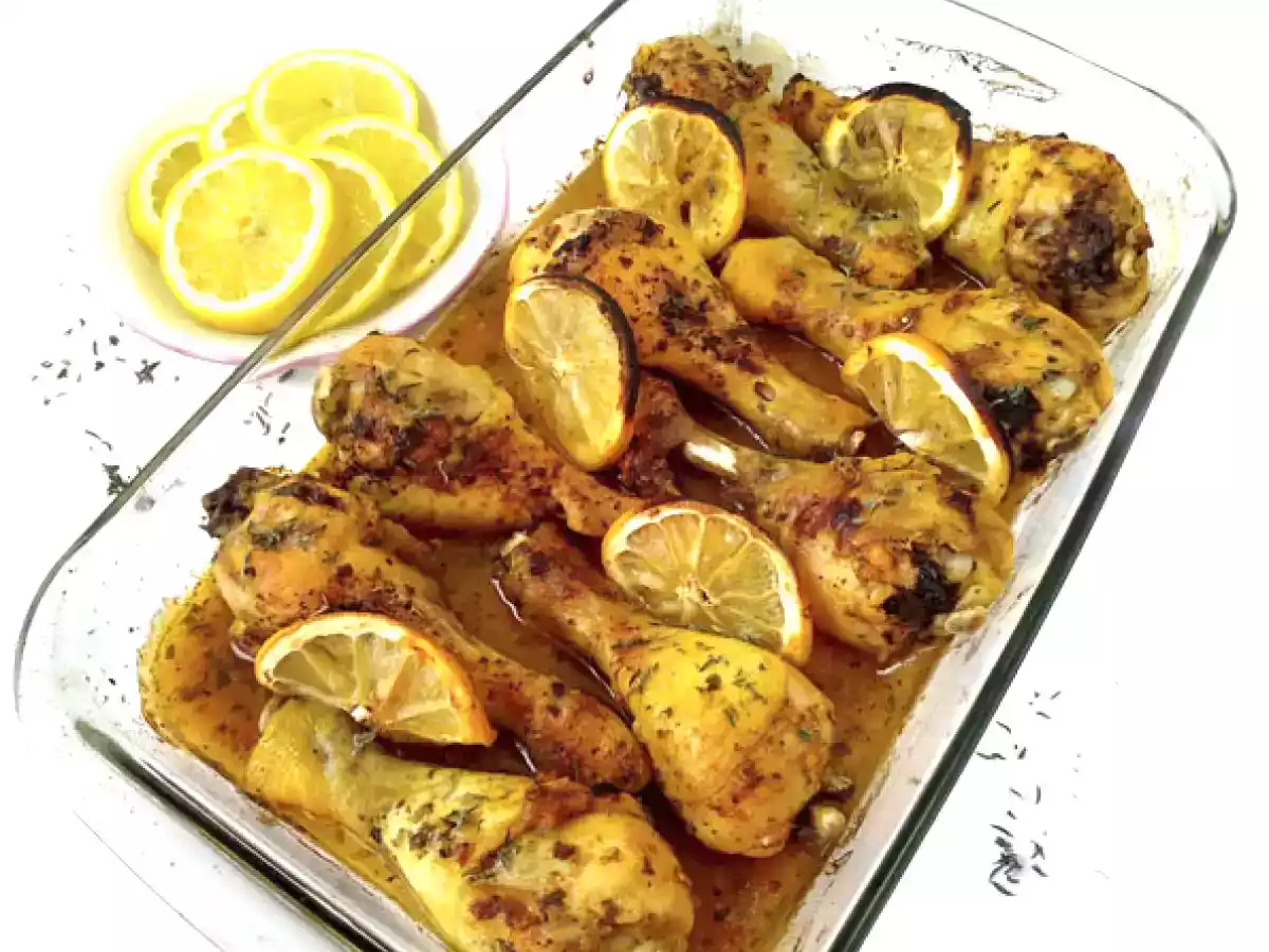 Muslos de pollo asados con limón, orégano y ajo {receta griega} - foto 3
