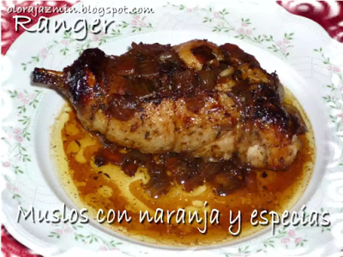 Muslos de pollo con naranja y especias - foto 2