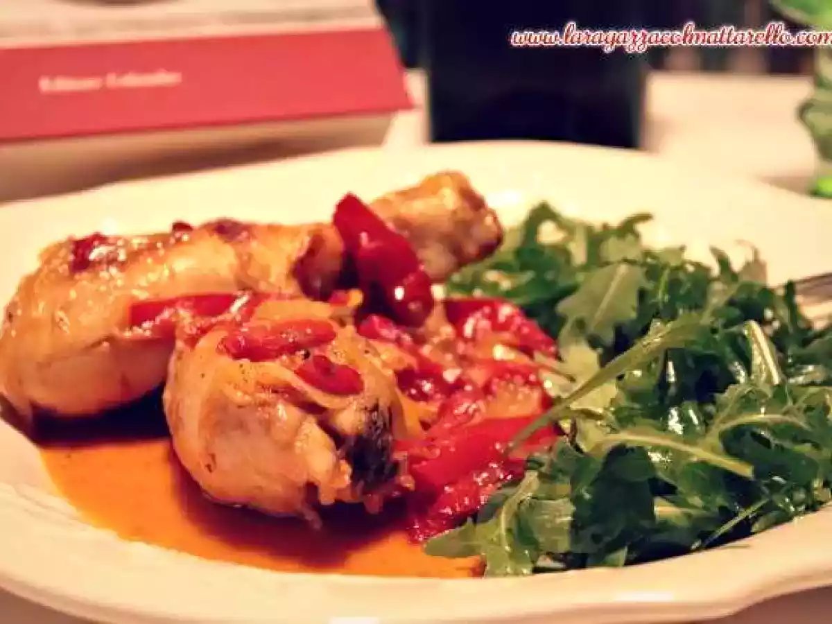 Muslos de pollo con pimientos a la romana - foto 3