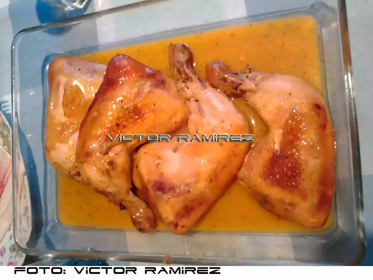 Muslos de pollo en salsa