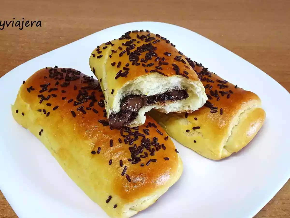 Napolitanas de chocolate. Masa brioche - foto 2