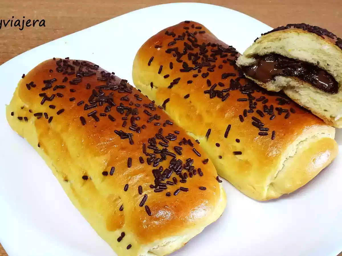 Napolitanas de chocolate. Masa brioche - foto 3