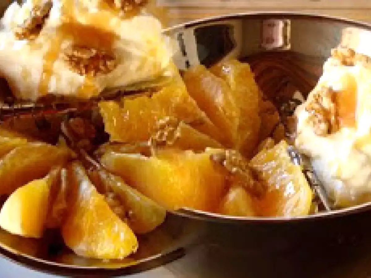 Naranja con nata y nueces - foto 2