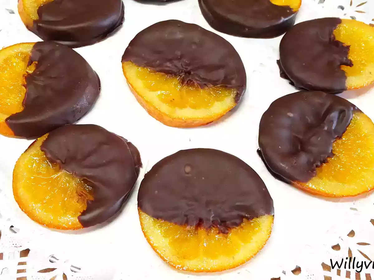 Naranjas confitadas con chocolate negro - foto 3