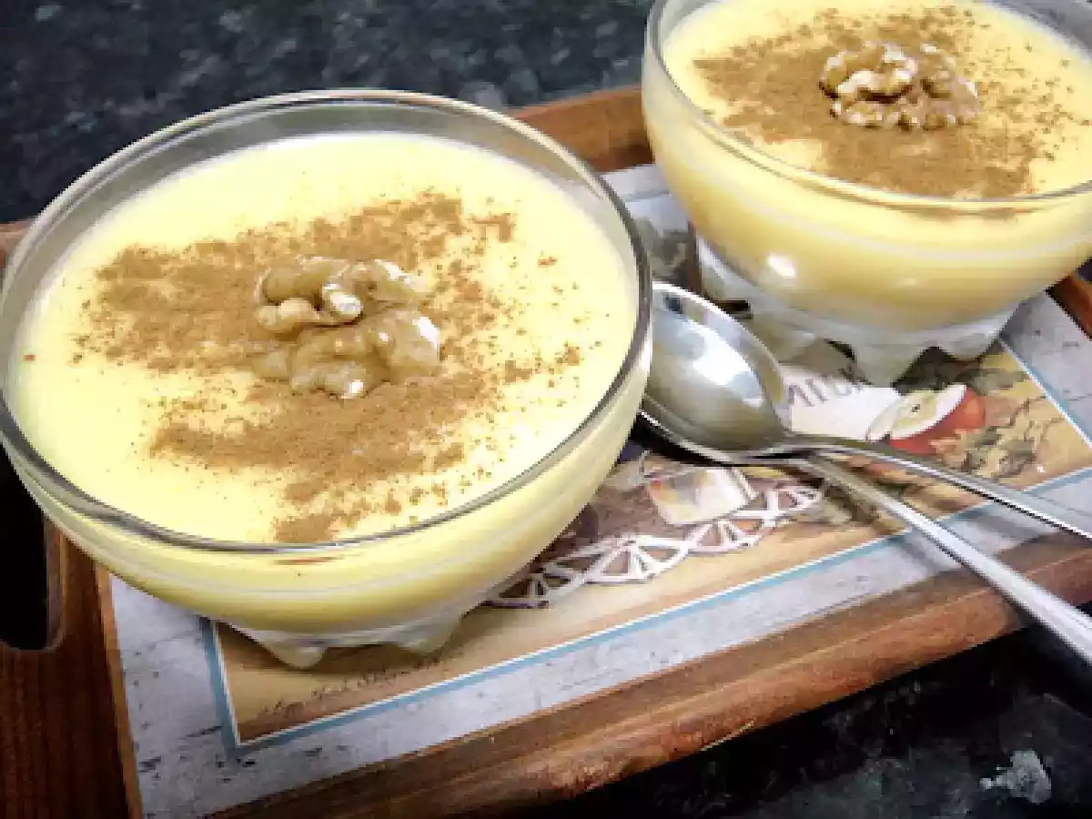 Natillas con canela y vainilla