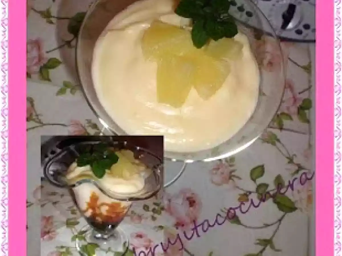 Natillas de piñas en thermomix