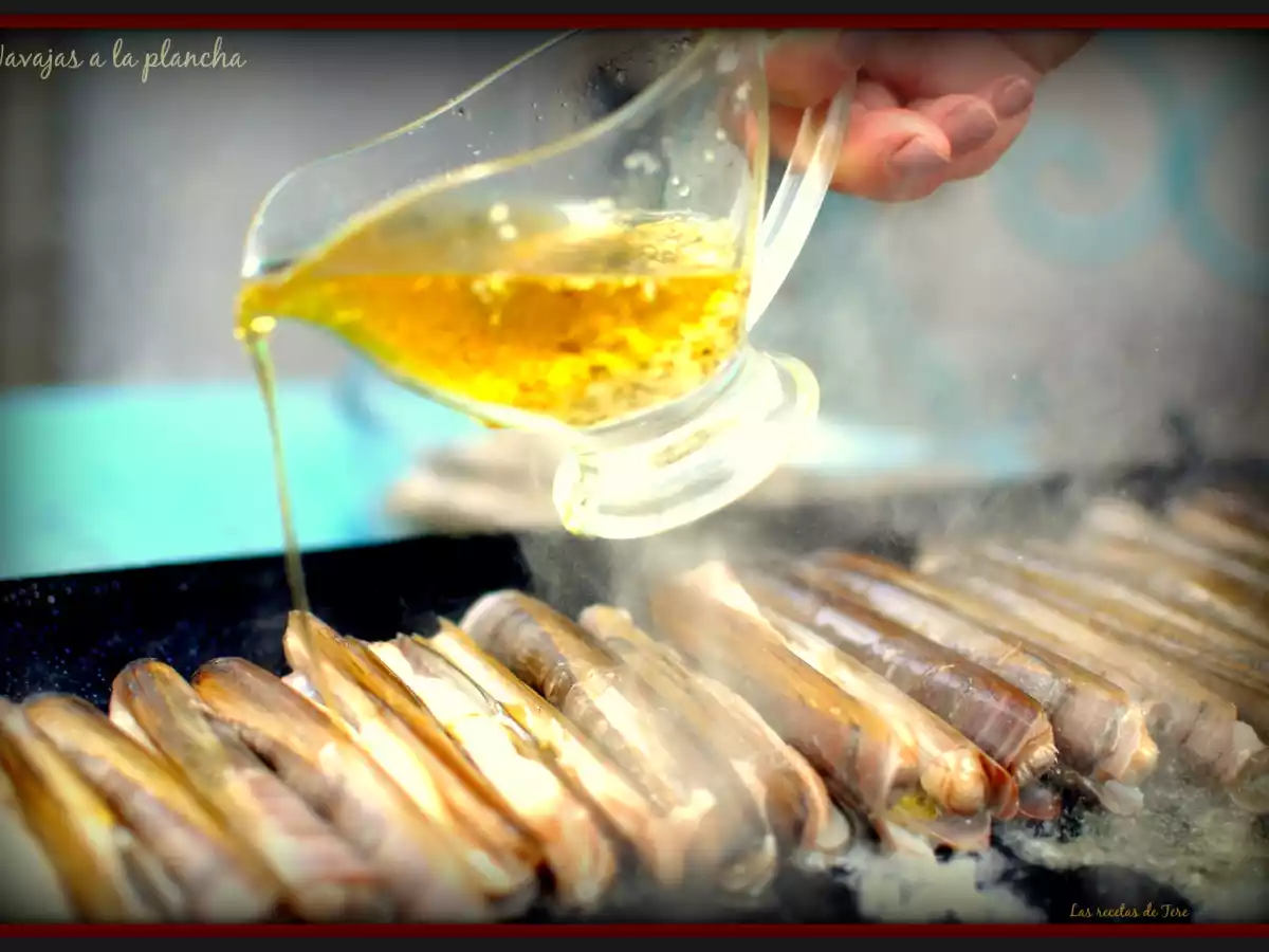 Navajas a la plancha