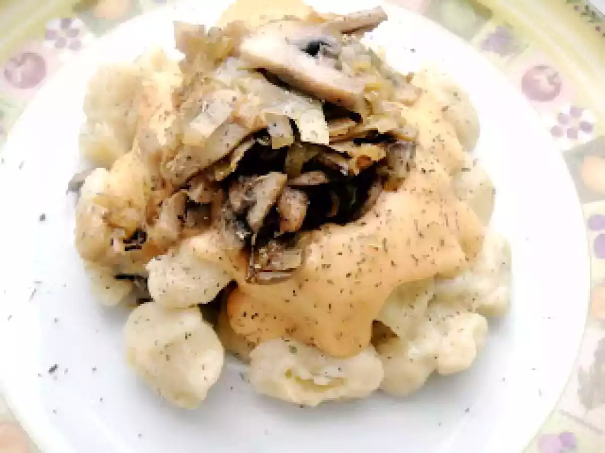 Ñoquis con champiñones y bechamel rosa (cwk) - foto 2