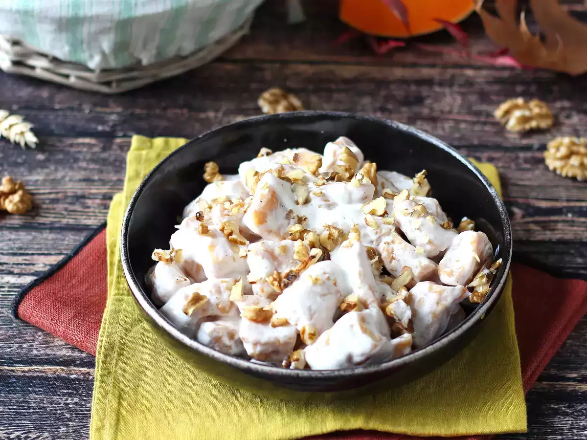 Ñoquis de calabaza con salsa cremosa de Philadelphia y nueces crujientes - foto 3