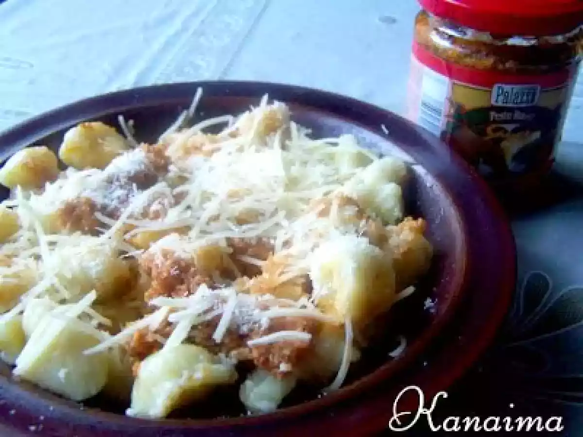 Ñoquis de papa al pesto rosso - foto 2