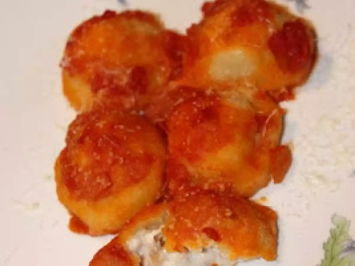 Ñoquis rellenos Romanitos