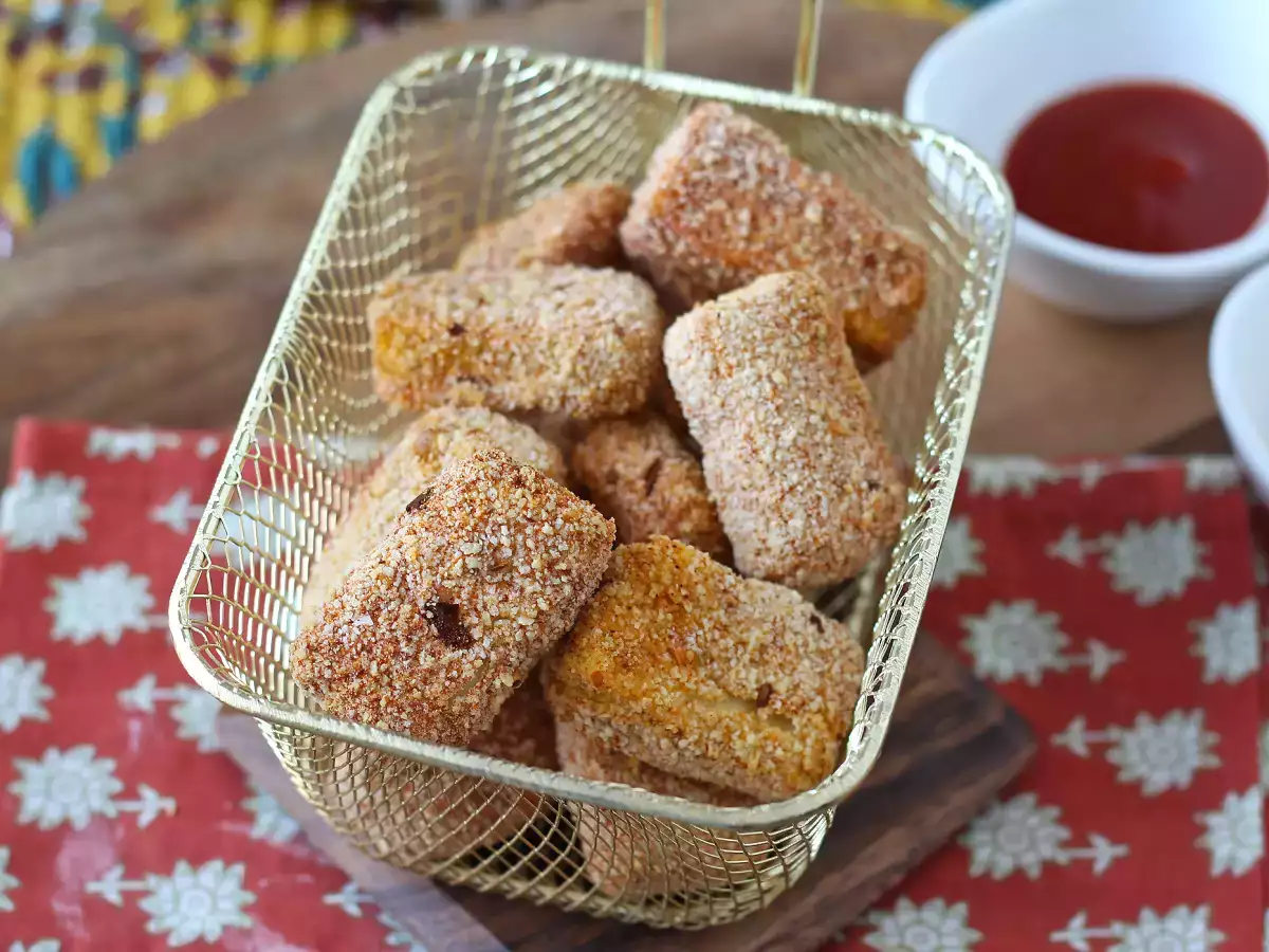Nuggets de tofu en freidora de aire - foto 2