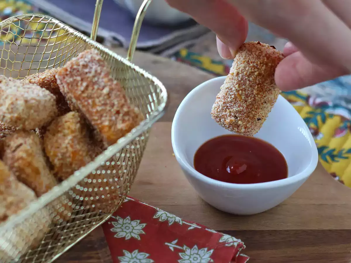Nuggets de tofu en freidora de aire